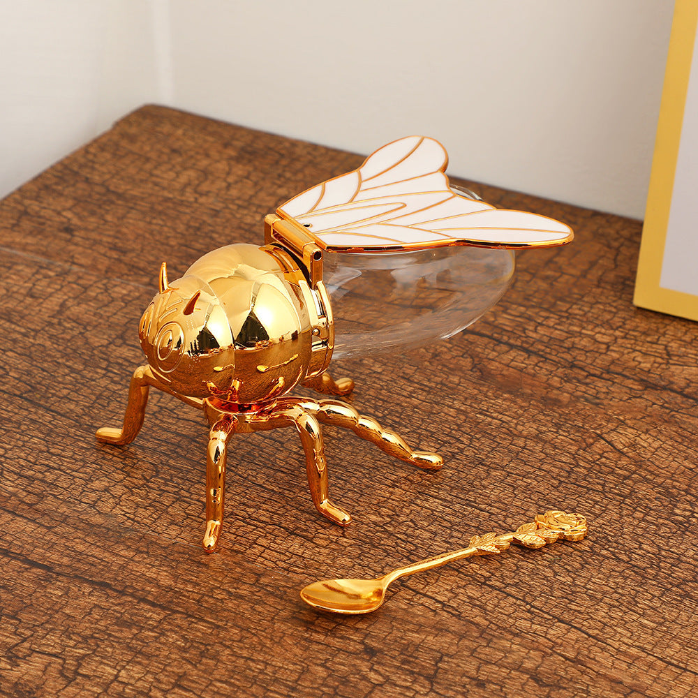 Household Retro Simple Color Bee Seasoning Jar