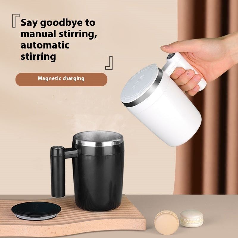 Automatic Stirring Coffee Dried Egg White Electric Stainless Steel Cup Lazy Water Cup