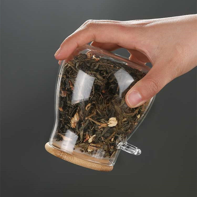 Large Capacity Transparent Glass Grains Snack Storage Sealed Cans