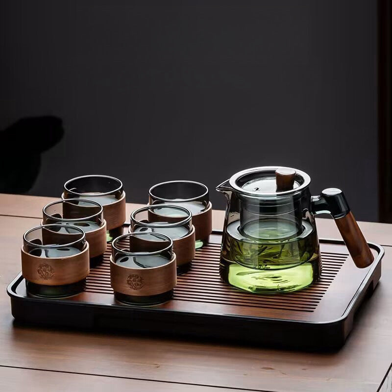 Fashion Personalized Office Home Glass Teapot