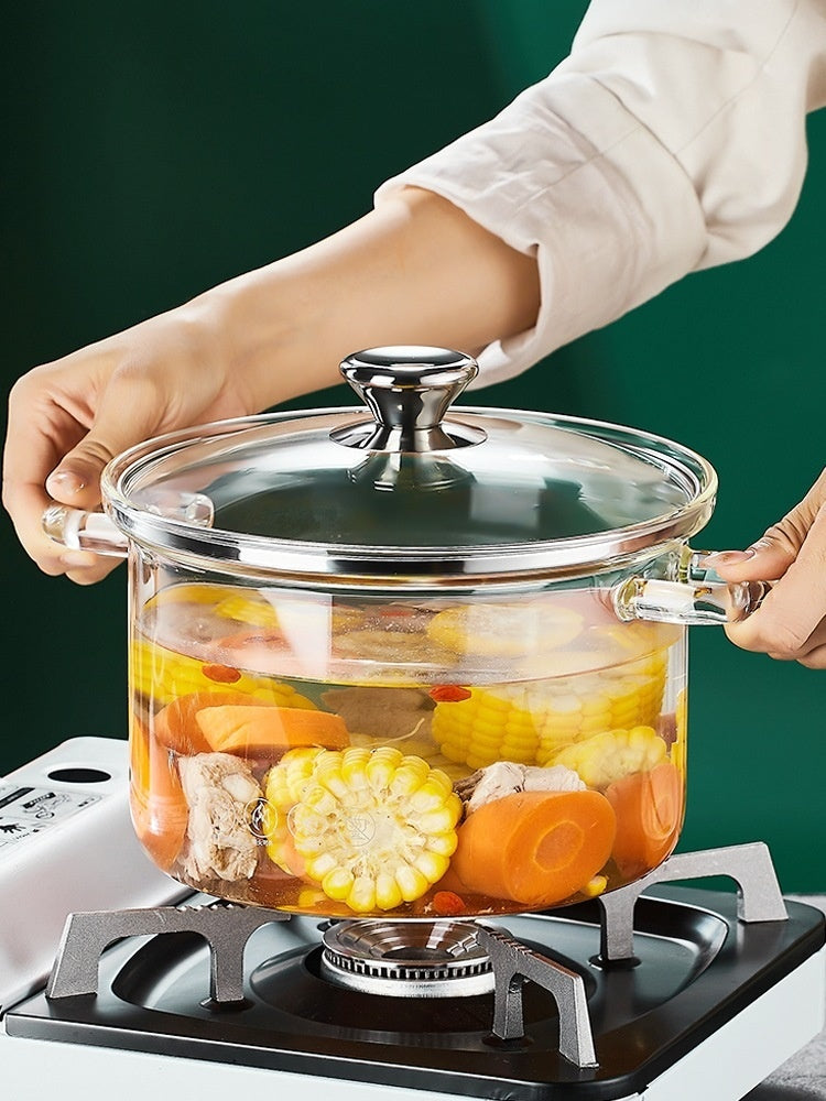 Borosilicate High Temperature Resistant Gas Household Double-ear Heating Soup Pot
