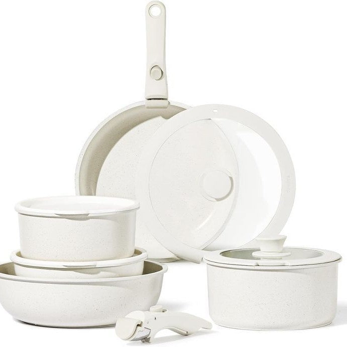 Removable Handle Flat Bottom Steak Pot