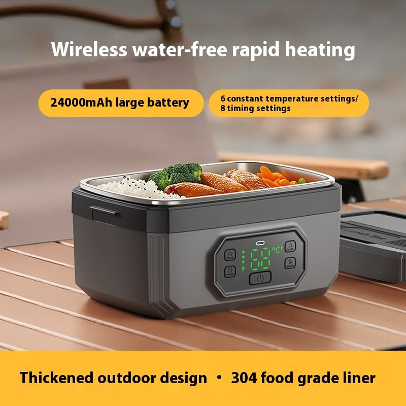 Rechargeable Lunch Box Wireless Heating No Water Injection