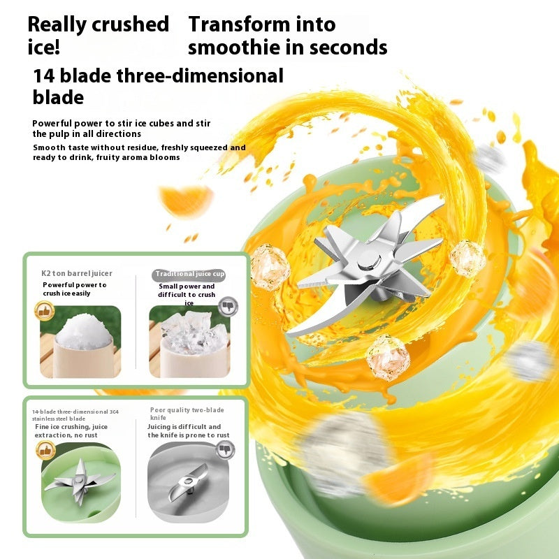 Wireless Portable And Versatile Large Capacity Electric Juicer