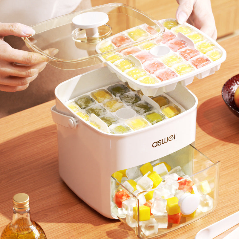 Large Capacity Ice Storage Household Pressing Ice Block Mold