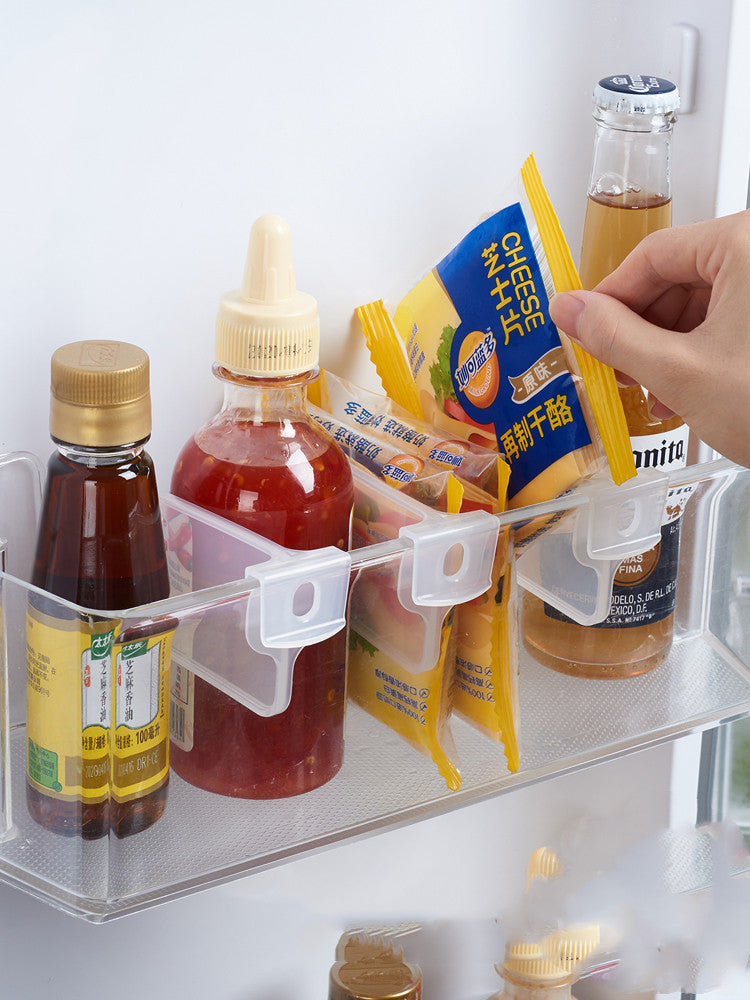 Refrigerator door shelf divider