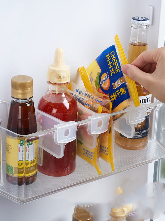 Refrigerator door shelf divider
