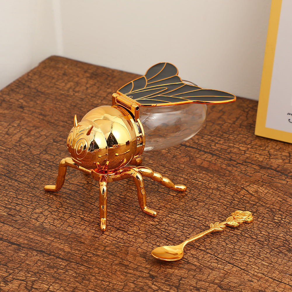 Household Retro Simple Color Bee Seasoning Jar