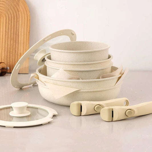 Removable Handle Flat Bottom Steak Pot