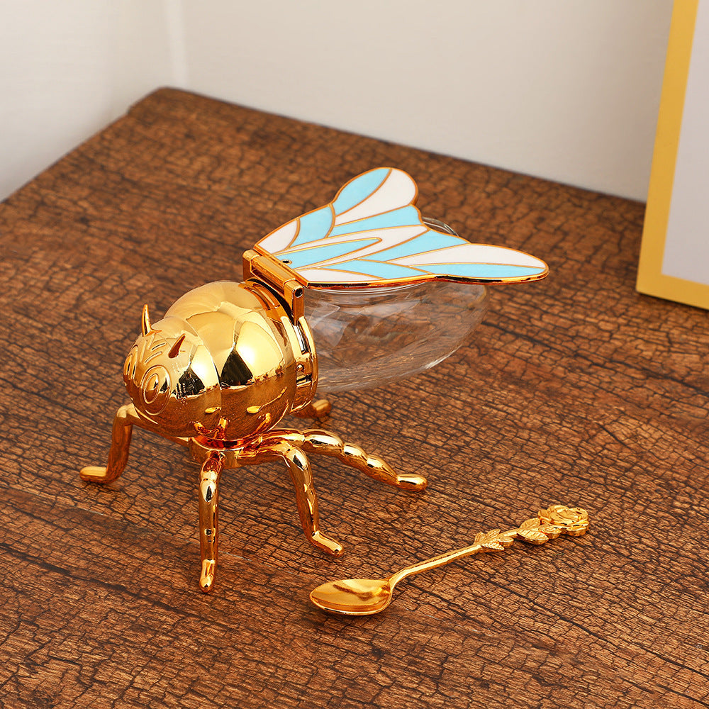 Household Retro Simple Color Bee Seasoning Jar