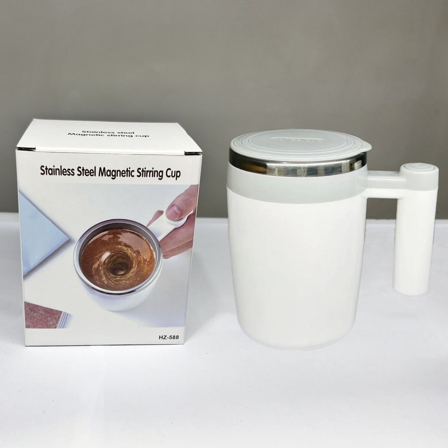 Automatic Stirring Coffee Dried Egg White Electric Stainless Steel Cup Lazy Water Cup