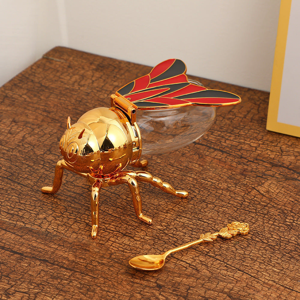 Household Retro Simple Color Bee Seasoning Jar