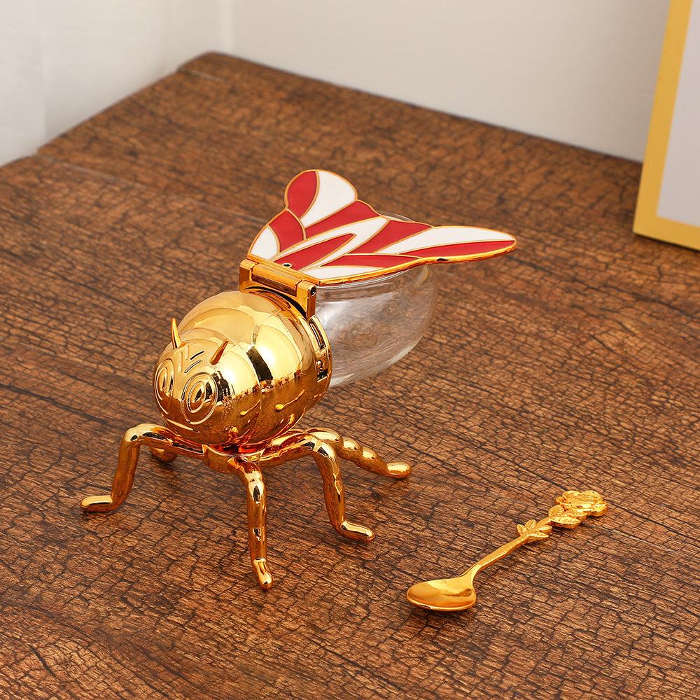 Household Retro Simple Color Bee Seasoning Jar