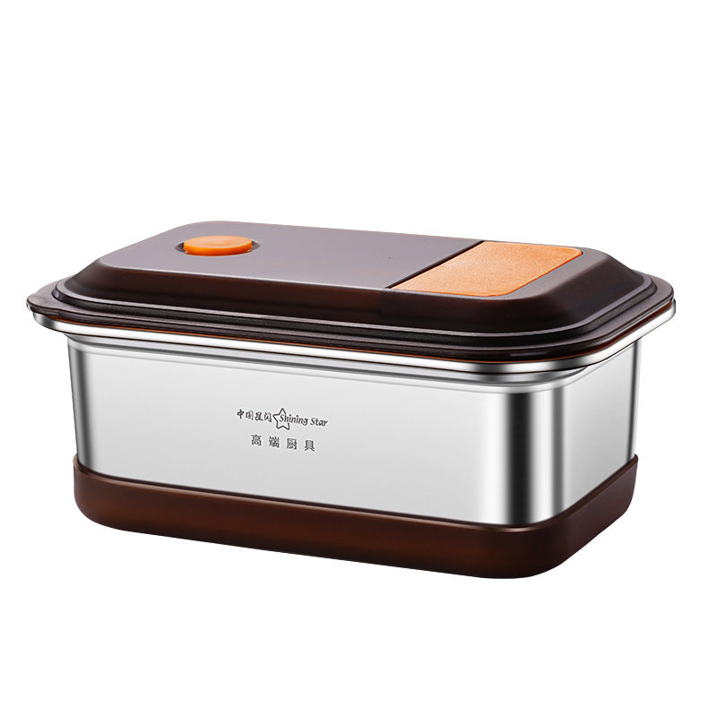 304 Stainless Steel Lunch Box Student Large Capacity Double Deck Compartment Bento Box