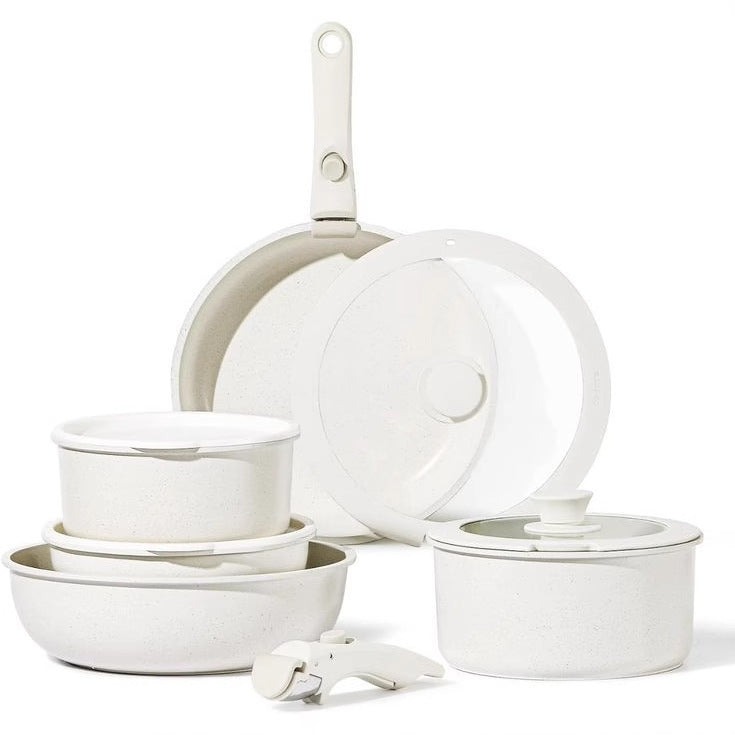 Removable Handle Flat Bottom Steak Pot