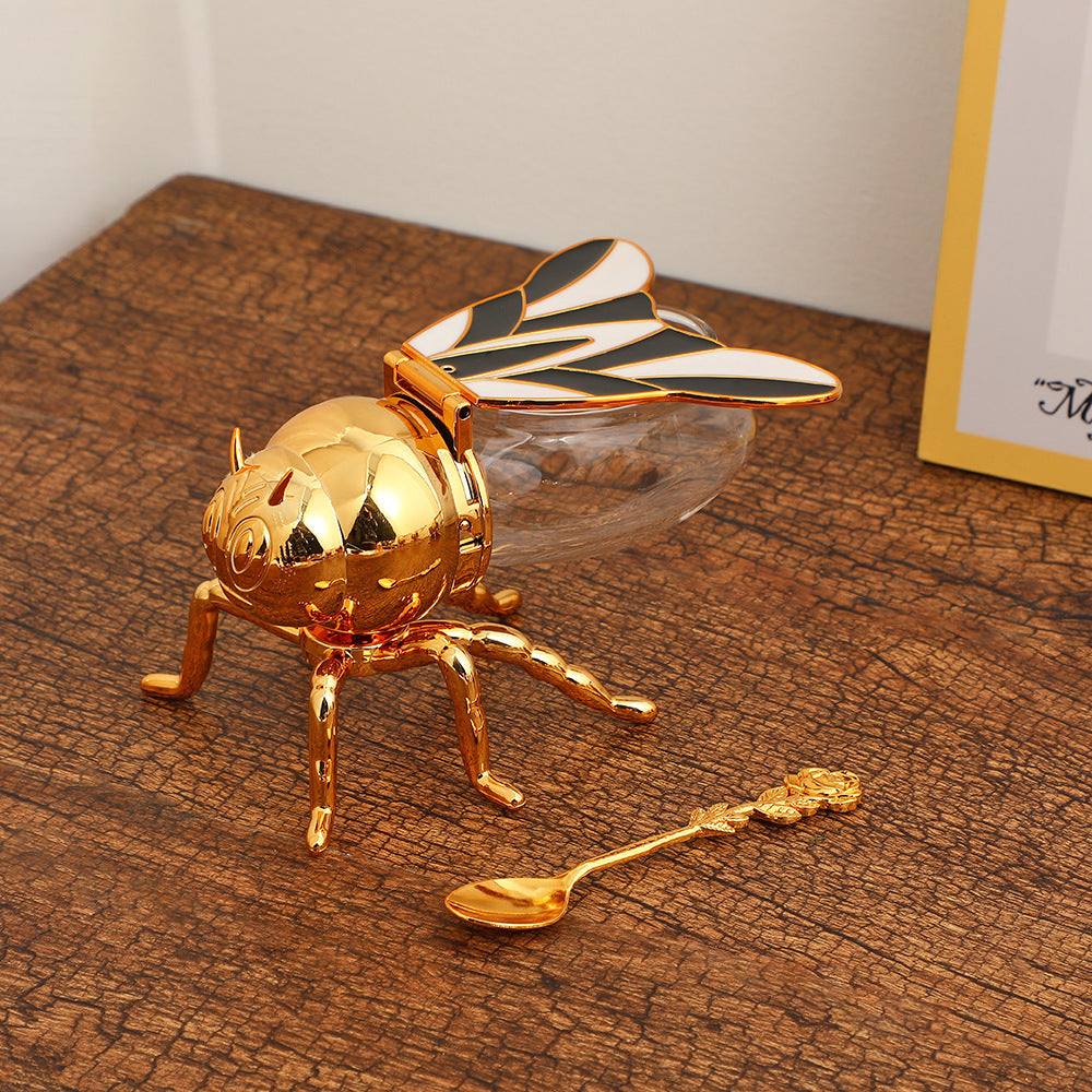 Household Retro Simple Color Bee Seasoning Jar