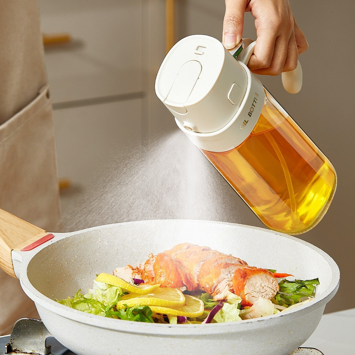 Glass Oiler Spray Dual-use Large Capacity Oil Dispenser